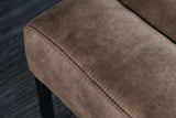 Bank PETIT BEAUTÉ 110 cm Mikrofaser grau taupe