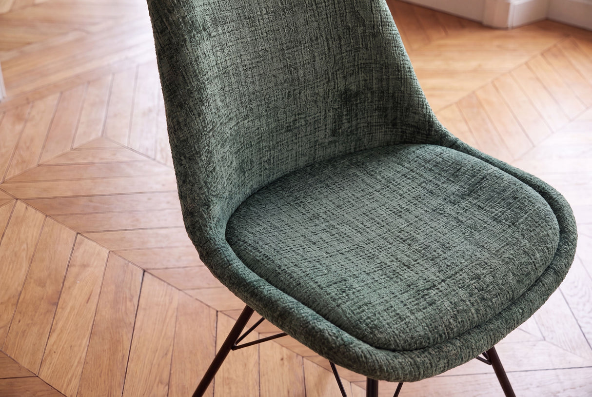 Chair SCANDINAVIA MEISTERSTÜCK  textured fabric green