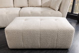 Sofa ROYAL 120cm Federkern Bouclé Champagnerbeige