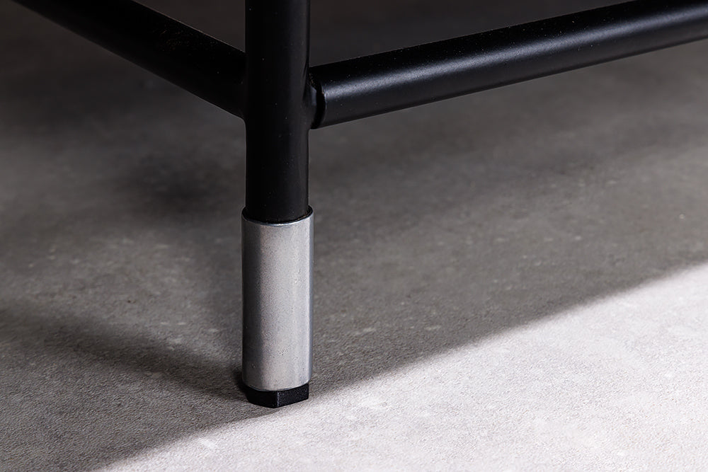 Sideboard HERITAGE 160cm mosaic bones black white