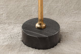 Side table TRAYFUL 55cm round 40cm cacia top and marble base