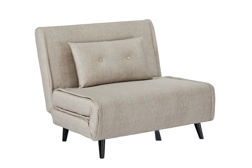 Sleeping chair SMART MULTIFUNCTION 100cm velvet champagne