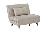 Sleeping chair SMART MULTIFUNCTION 100cm velvet champagne