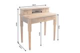 Davenport office desk HEMINGWAY 90cm sheesham wood brown