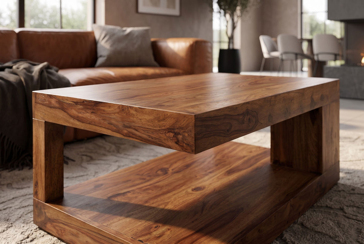 Couchtisch GIANT XL 90x60cm Sheesham