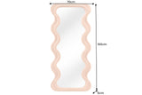 Wall mirror CURVY 160cm apricot