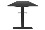 Office desk BLACK DESK 140cm height adjustable anthracite w/ black frame