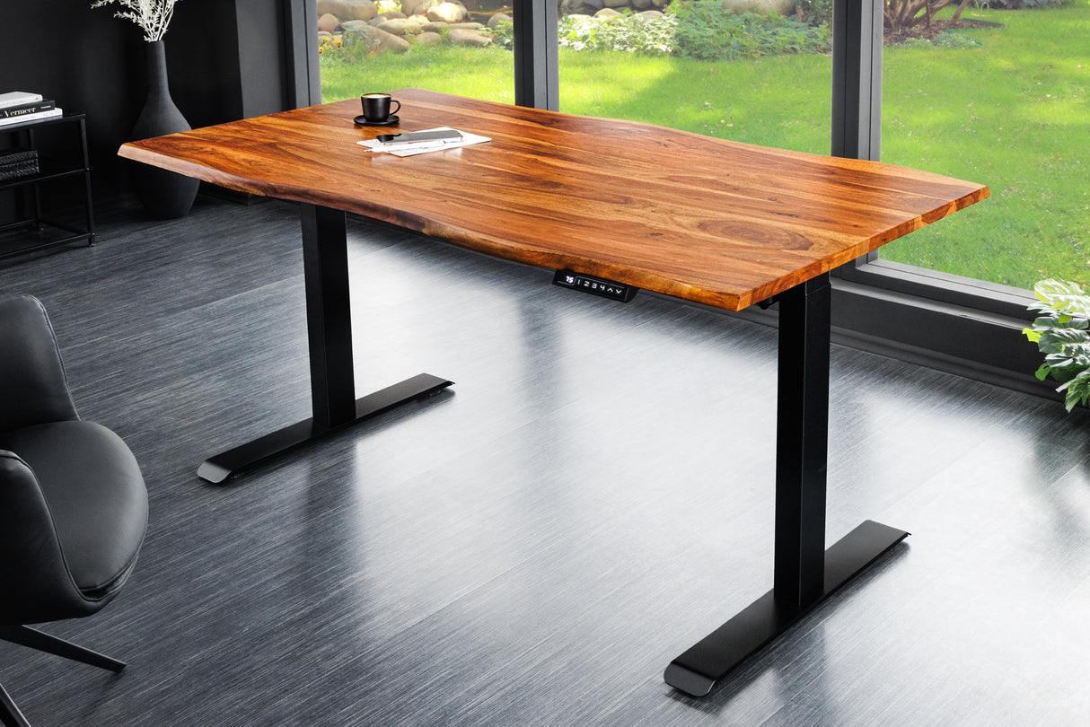 Desk MAMMUT 140cm table top sheesham wood w/o legs