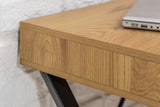 Desk STUDIO 110cm with drawer oak-look