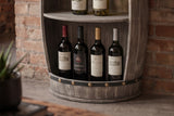 Wine shelf half BODEGA 80cm massive fir wood
