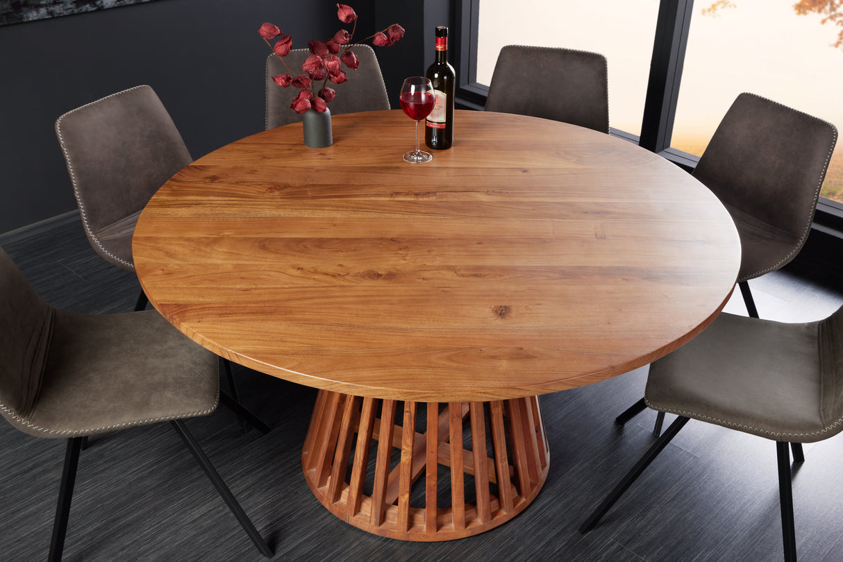 Dining table MAISON JADE 130cm round acacia wood