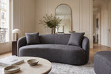 Sofa ELEMENTAL 180cm 2-Sitzer Samt Graphitgrau