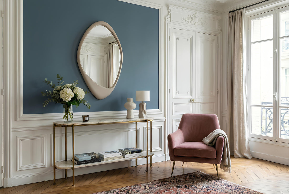 Wall mirror ORGANIC 90cm greige