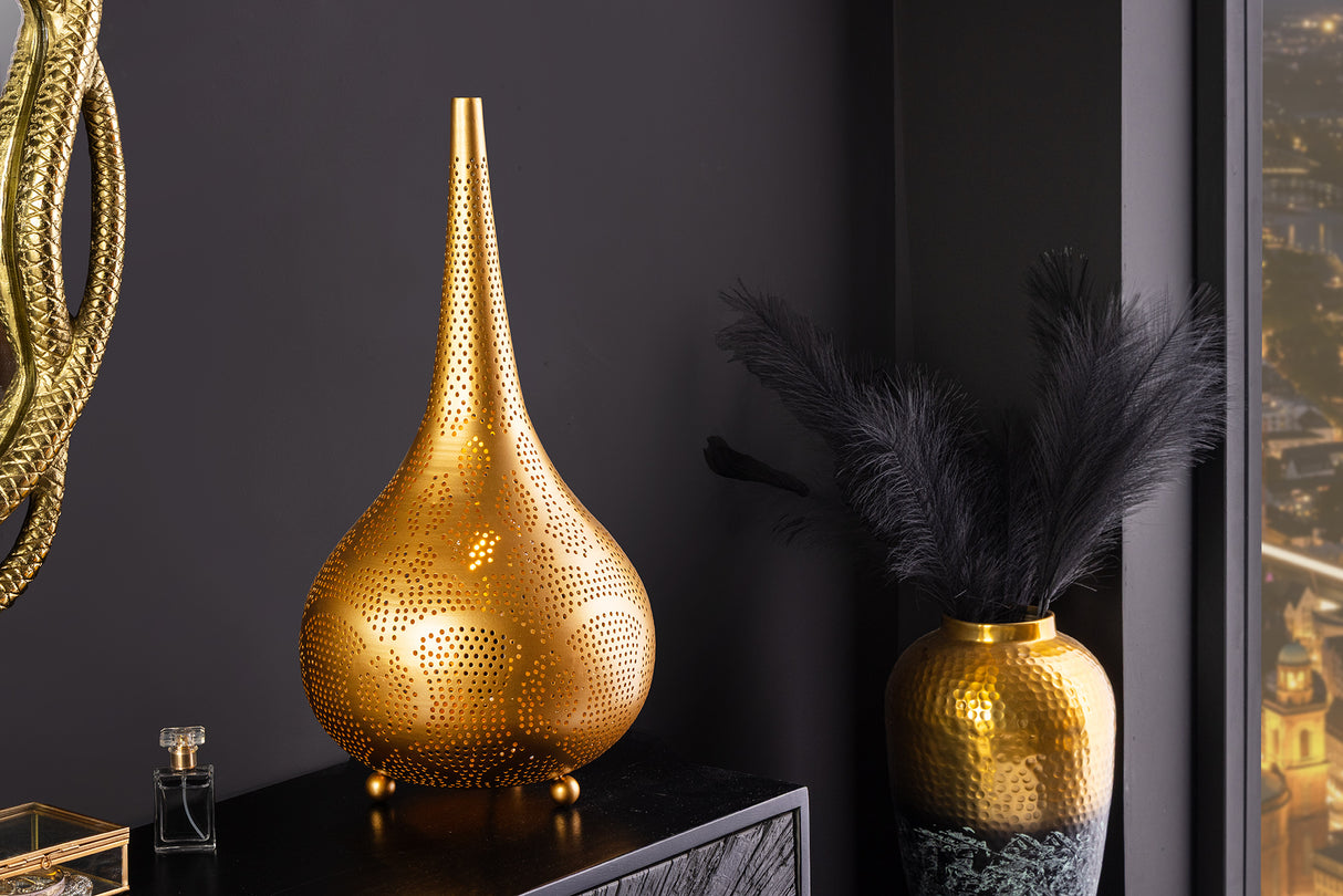 Floor lamp ORIENT LIVING 50cm iron w/ gold decor