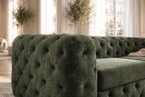 Sofa MODERN BAROCK 235cm 3-seater velvet dark green