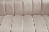 Sofa NOBLESSE 165cm 2-seater textured velvet champagne