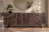 Sideboard FLUID 175cm 3D mango wood brown
