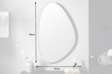 Wall mirror NOEMI 90cm asymmetric metal black