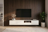 TV-Board LOFT 200cm hanging white natural