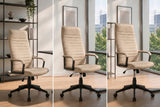 Bürostuhl LAZIO 49-59cm mit Wippfunktion Samt Velours Beige