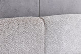 Bed ART DECO 180x200cm bouclé greige w/ storage space