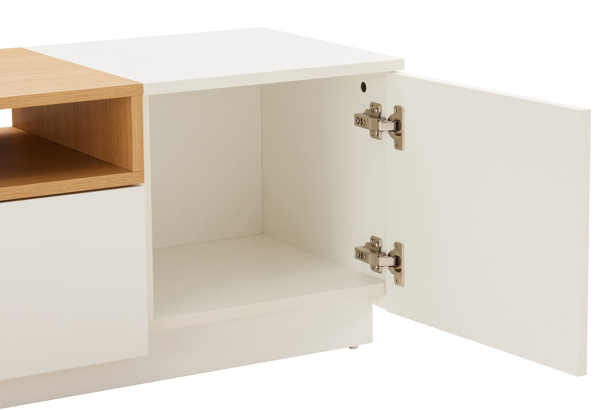 TV-Board LOFT 160cm white natural