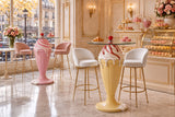 Bistrotisch SWEET SOCIETY Soft Pop 90cm pastellgelb weiß