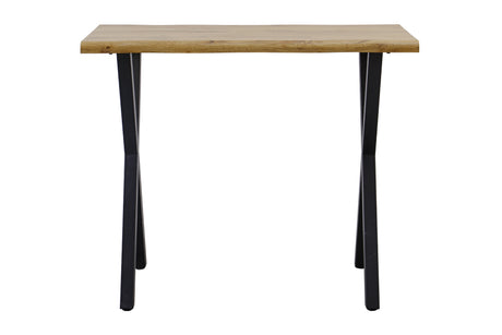 Bar table WILD 120cm table top 40mm X-legs wild oak look natural