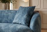 Sofa ELEMENTAL 180cm 2-seater velvet petrol