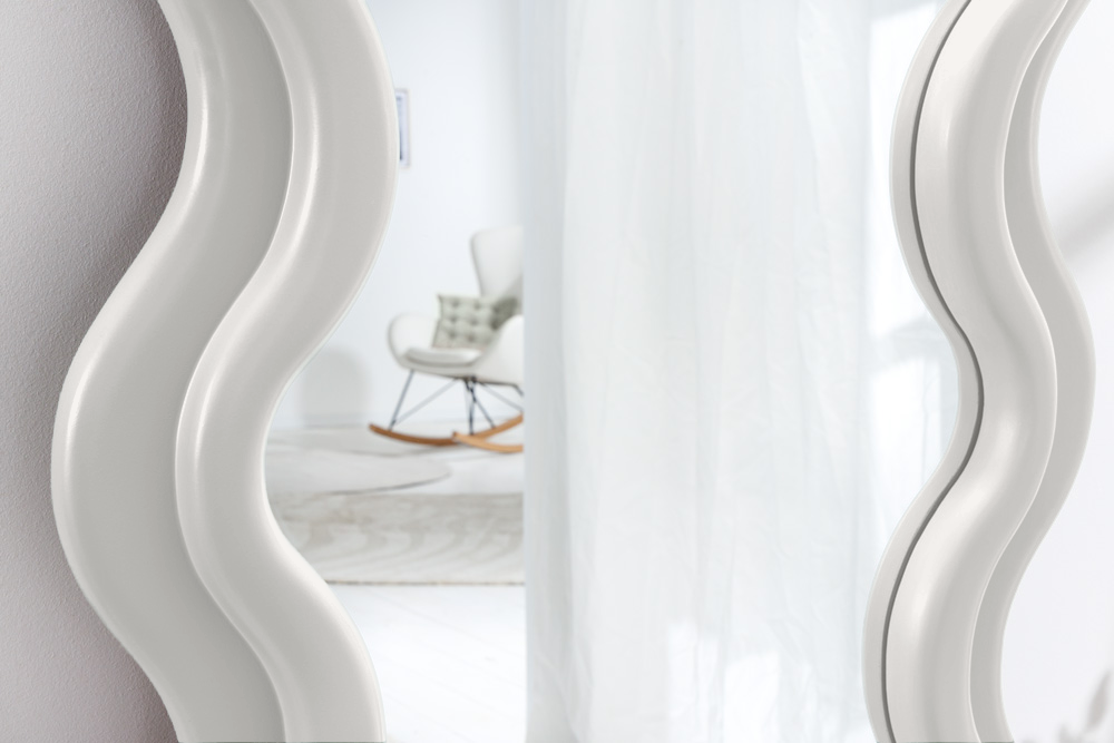 Wandspiegel CURVY 160cm weiß