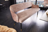 Bench PARIS 160cm velvet champagne greige