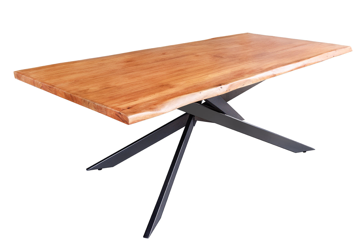 Dining table MAMMUT 200cm acacia wood 35mm honey finish