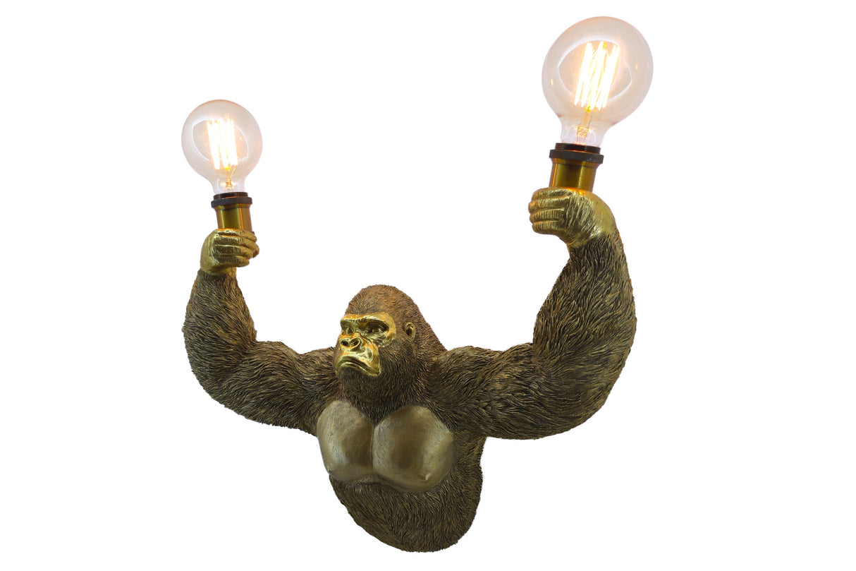 Wall lamp KING APE 50cm handmade gold