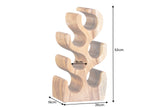 Wine shelf ARTE 50cm for 6 bottles suar wood natural