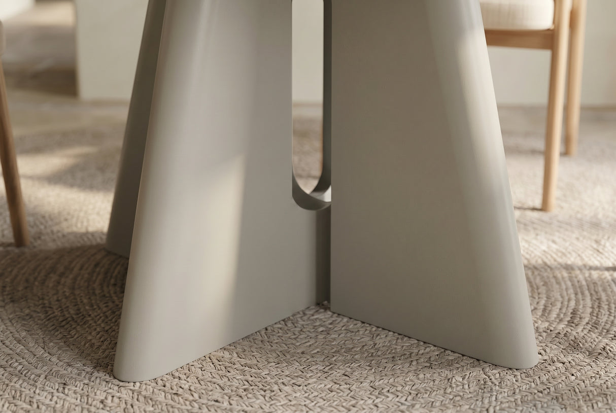 Esstisch ORGANIKO 120cm rund greige beige