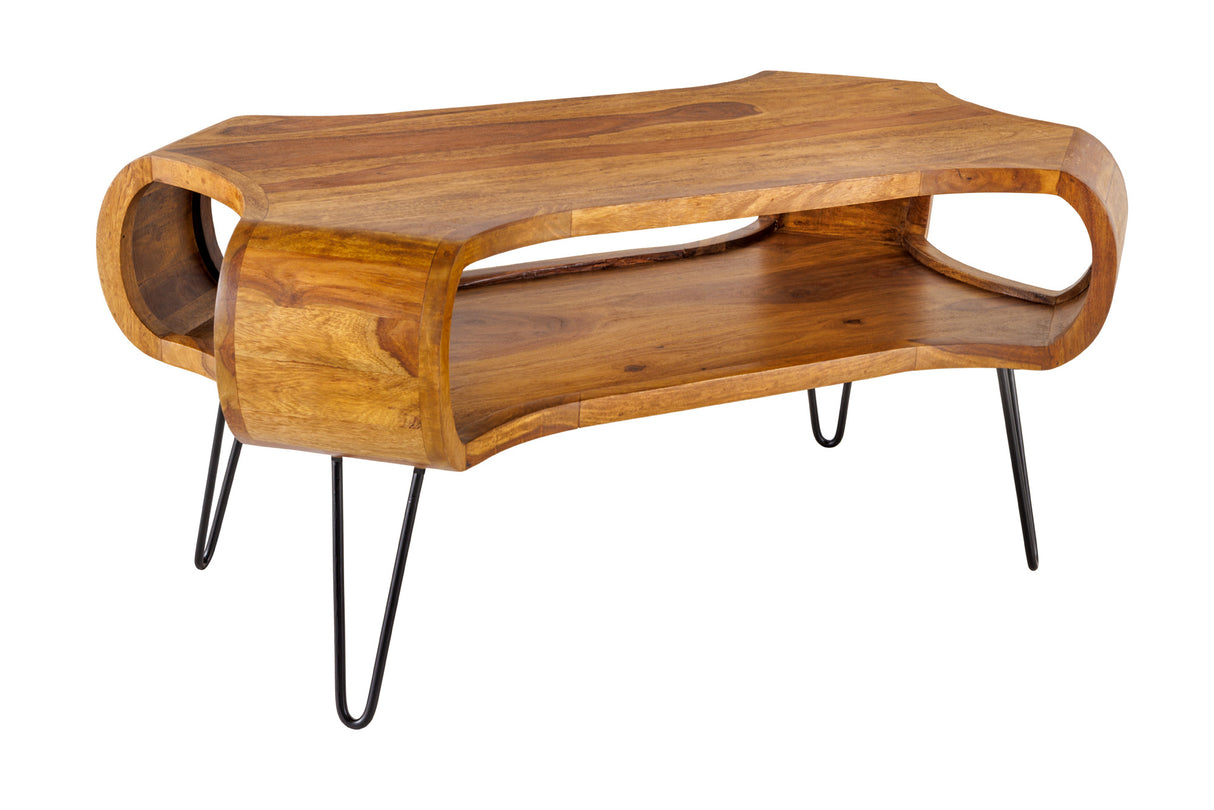 Coffee table ORGANIC LIVING 100cm sheesham wood natural