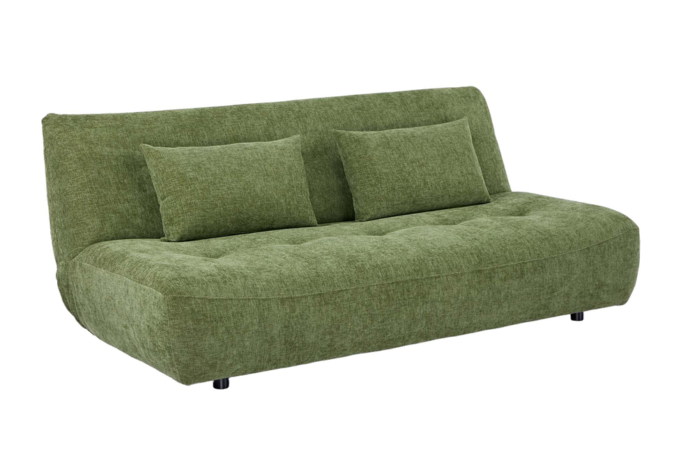 Schlafsofa ELYPSE 200cm 3-Sitzer Chenille grün