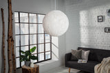 Pendant lamp COCOONING 45cm white abacá