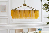 Pedant lamp ROYAL 80cm gold fine metal chains