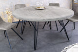 Dining table SCORPION Ø 120cm round mango grey