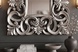 Wall mirror VENICE BAROCK 75cm antique silver