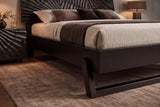 Bed SCORPION 180x200cm 3D mango wood black