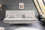 Sofa bed JAZZ 195cm 3-seater chenille fabric champagne beige