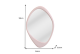 Wall mirror ORGANIC 90cm rosa
