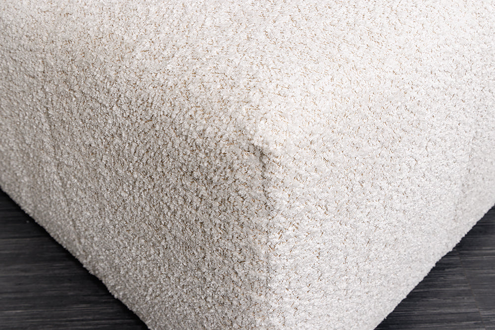 Sofa ROYAL 120cm Federkern Bouclé Champagnerbeige