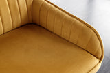 Bench TURIN 160cm velvet mustard yellow