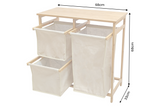 Wäschekorb LAGOON SPA 70cm Bambus natur beige