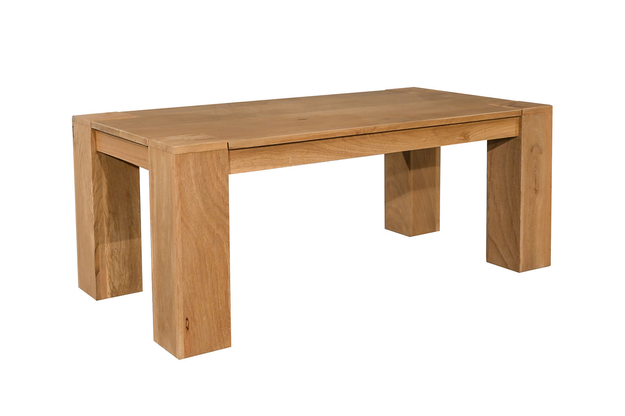 Couchtisch MAKASSAR 100cm Mangoholz cremefarben