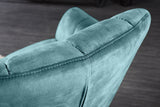 Armchair PAPILLON 83-90cm rotatable 360° velvet teal
