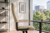 Bürostuhl LAZIO 49-59cm mit Wippfunktion Samt Velours Beige
